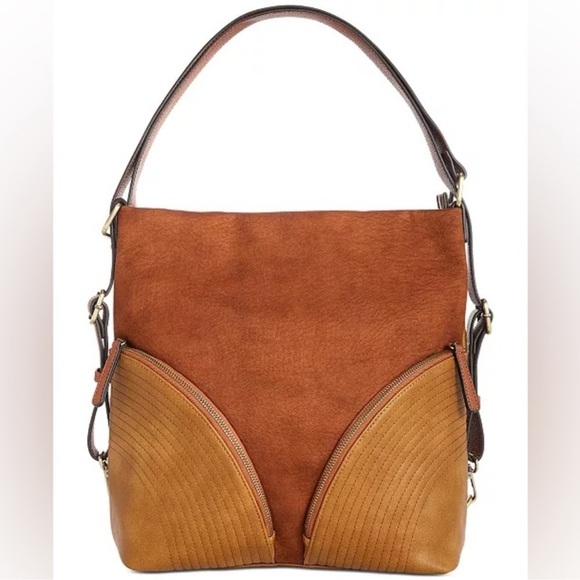 NWT 2 BAGS by SONDRA ROBERTS Convertible Hobo Backpack & Removable Clutch Insert - Picture 8 of 12